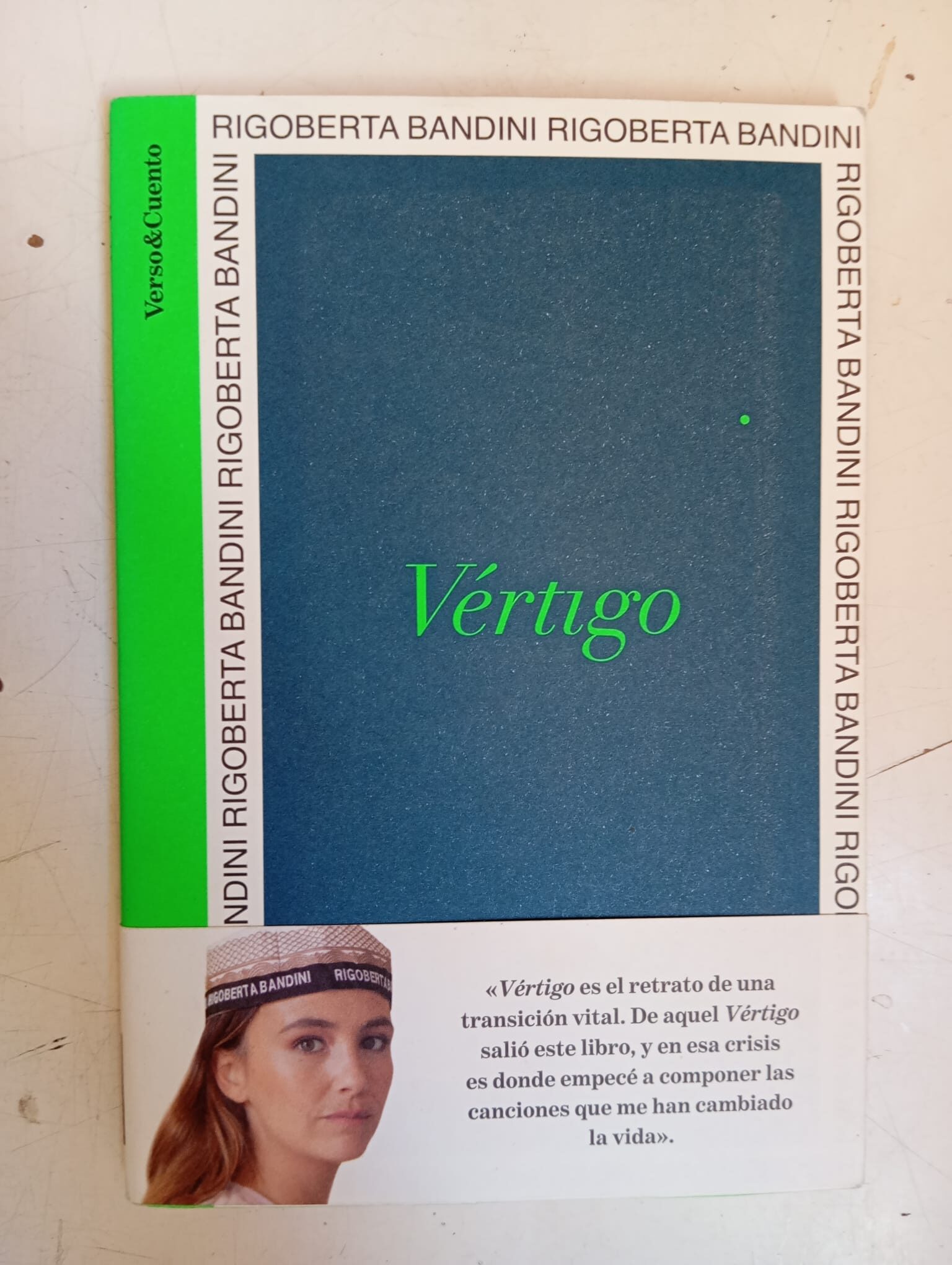 Vértigo /Rigoberta Bandini/VersoYcuento,2022, nuevo*