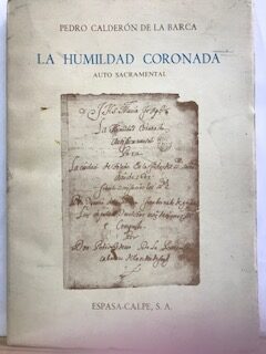 La humildad coronada: auto sacramental