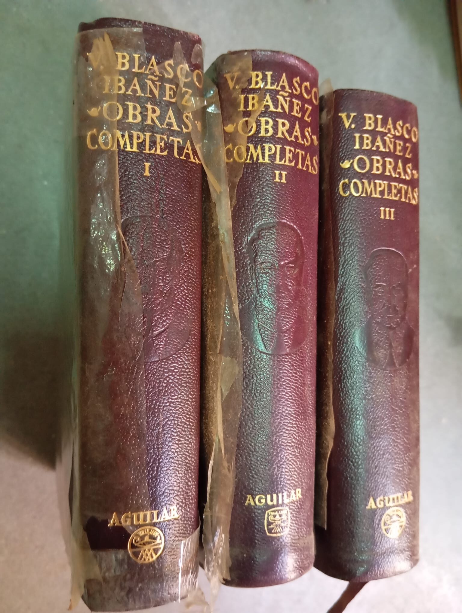 Obras completas I, II y III / Vicente Blasco Ibáñez / Aguilar, 1958